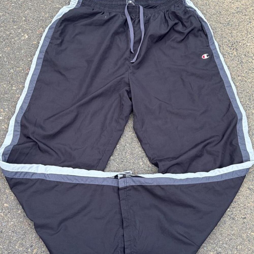 Champion black grey striped
